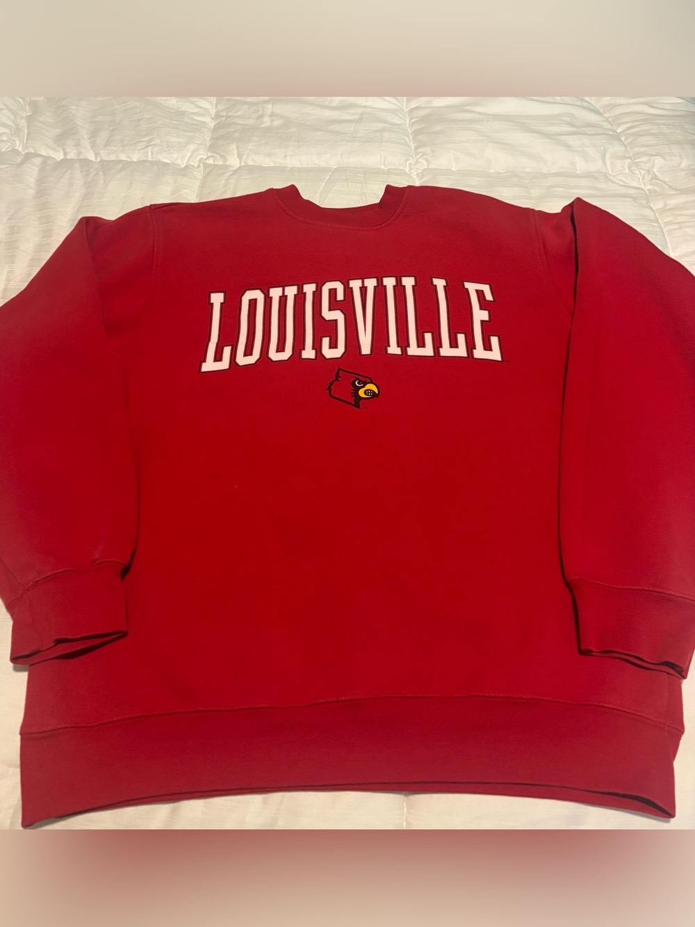 Vintage University of Louisville Crewneck Sweatshirt Size Medium on Soffe Tag